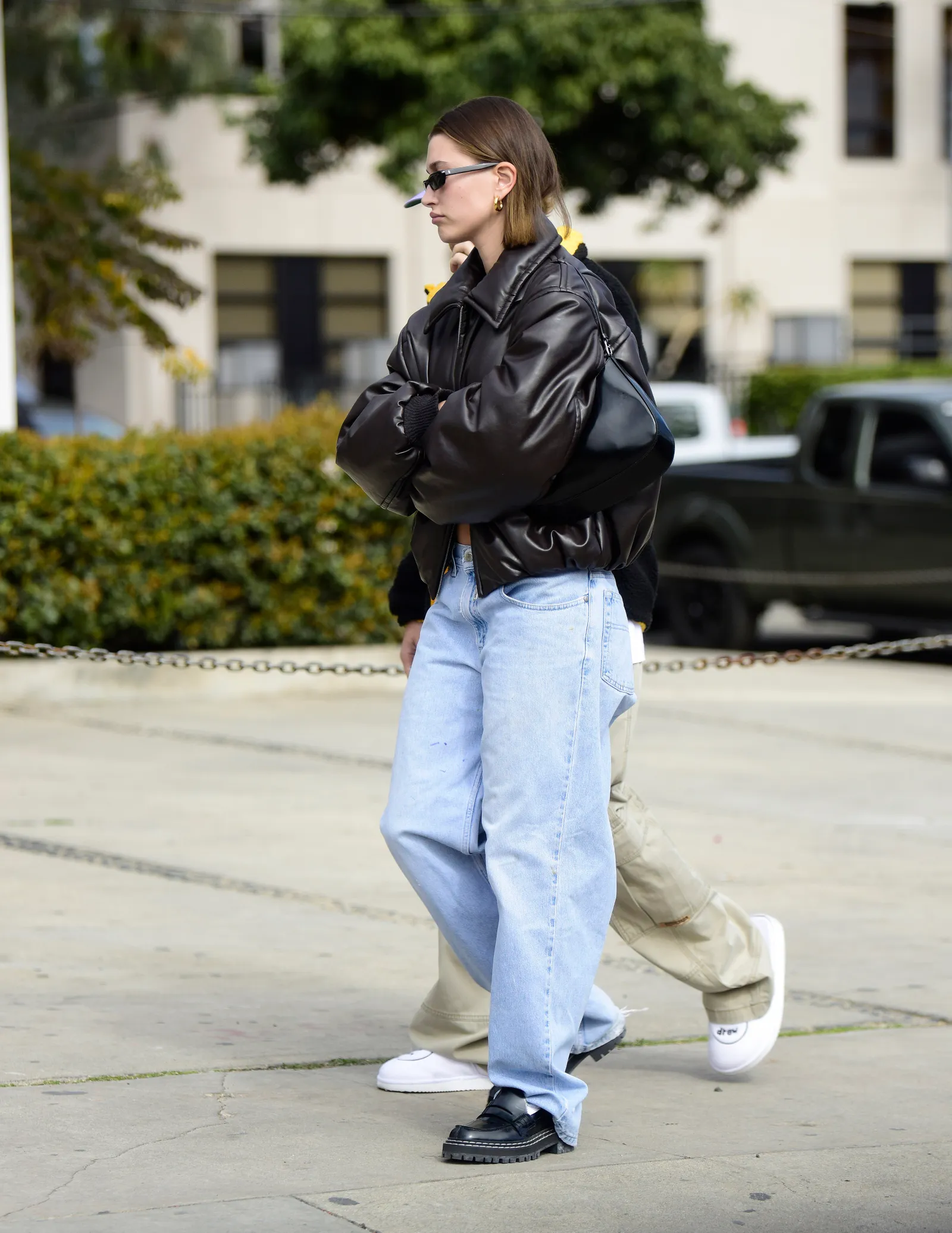 hailey bieber - bomber jacket