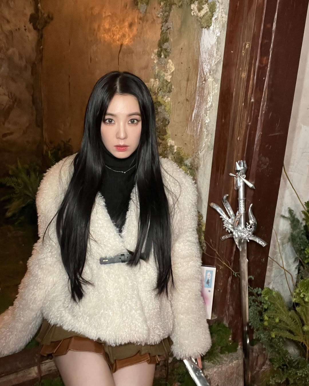 irene red velvet áo khoac lông mùa đông