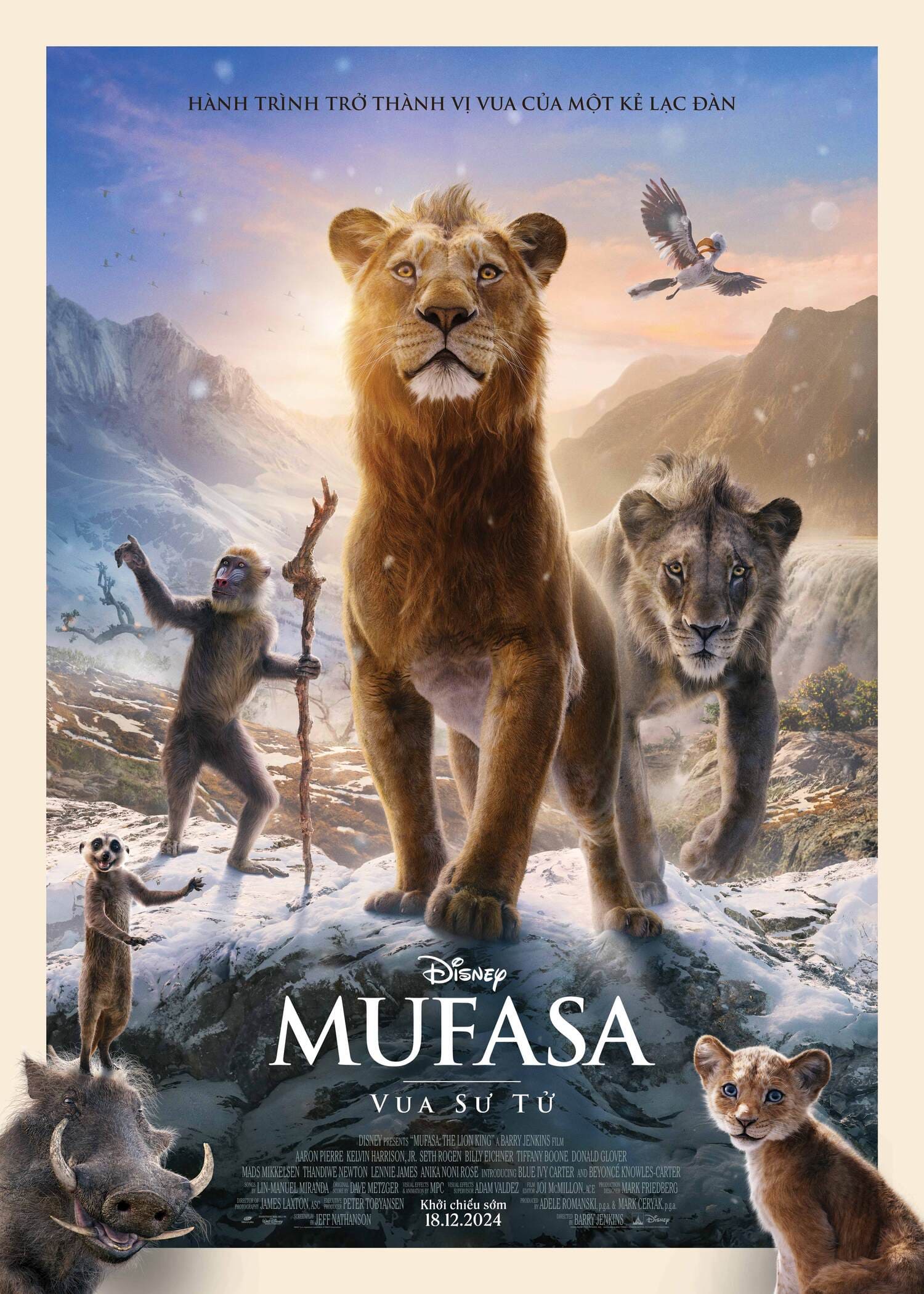 Poster chính thức của "Mufasa: Vua Sư Tử"