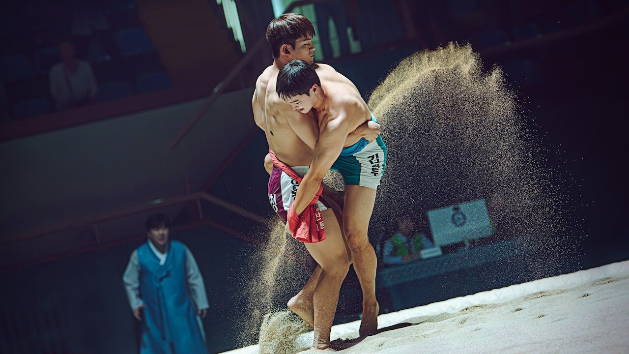 Một cảnh trong phim Hàn "Like Flower in Sand"