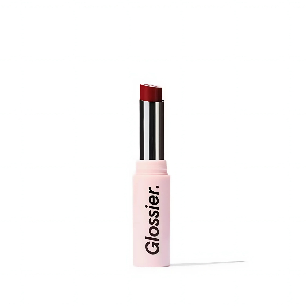 Thỏi son đỏ vỏ hồng từ Glossier.