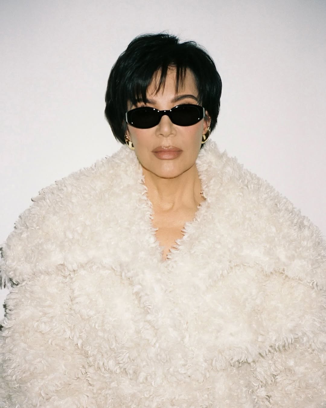 kris jenner khy diện áo lông