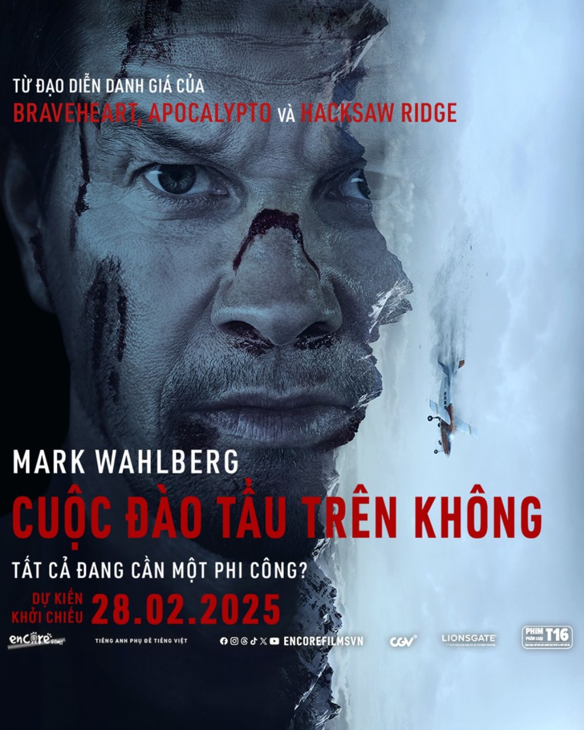 Mark Wahlberg tái xuất với cuộc đào tẩu trên không