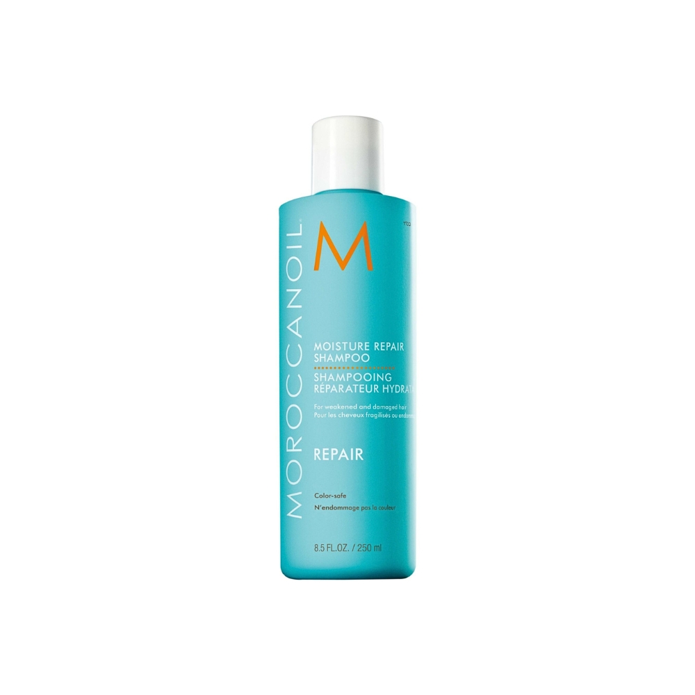 Moroccanoil Moisture Repair Shampoo.