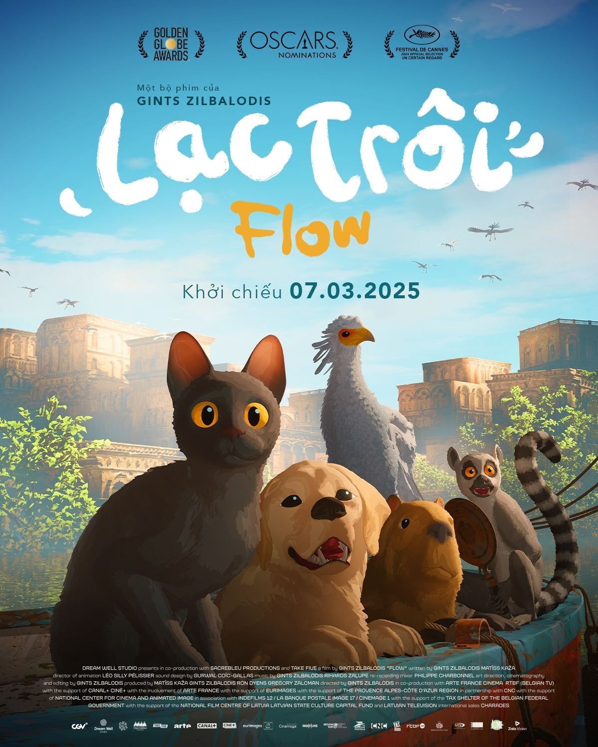 Poster phim hoạt hình Flow Lạc Trôi