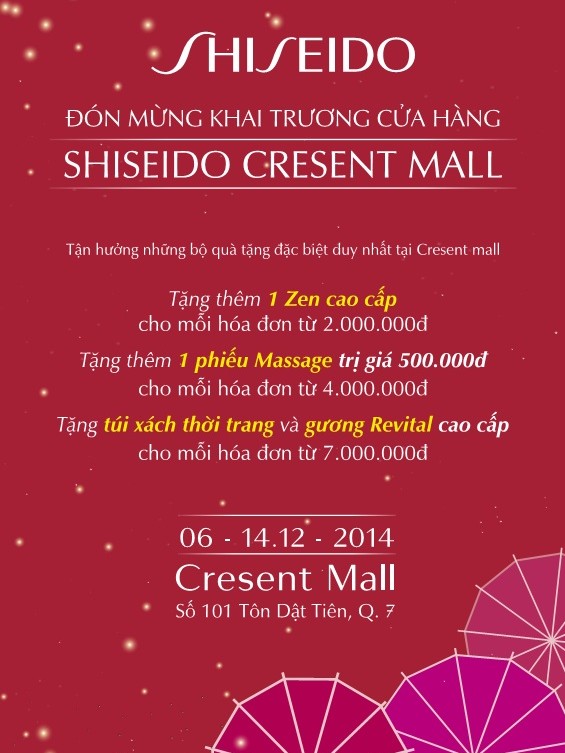 ellevn Shiseido crescent mall