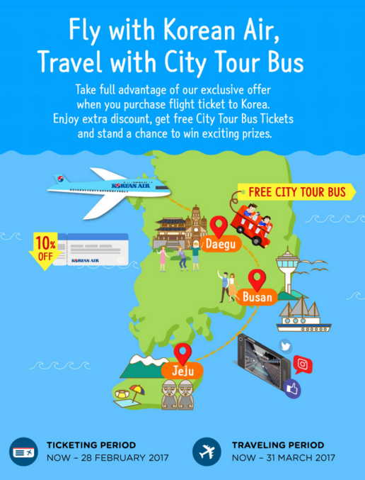 Chương trình City Tour miễn phí cho khách du lịch Hàn Quốc