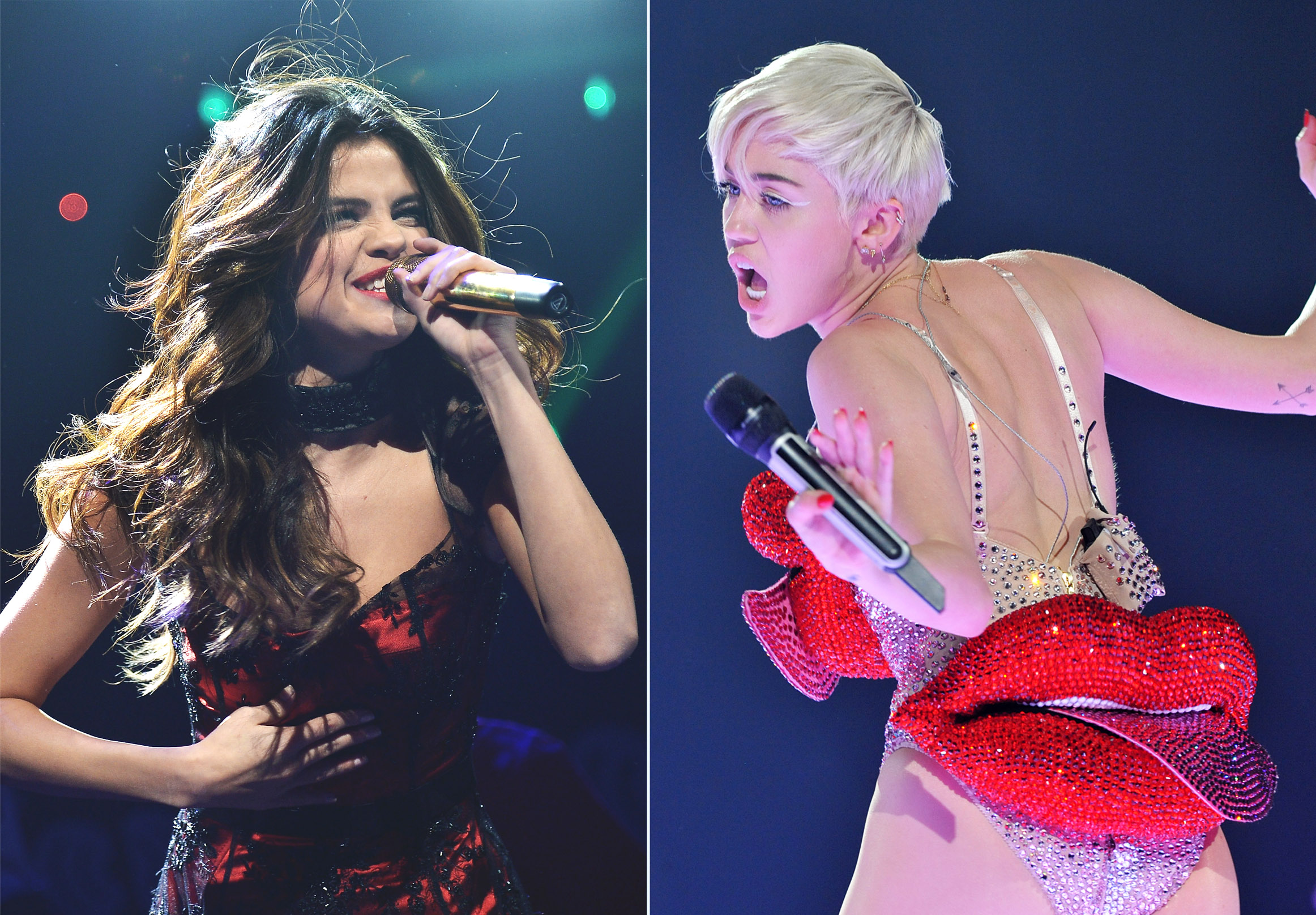 Miley Cyrus và Selena Gomez