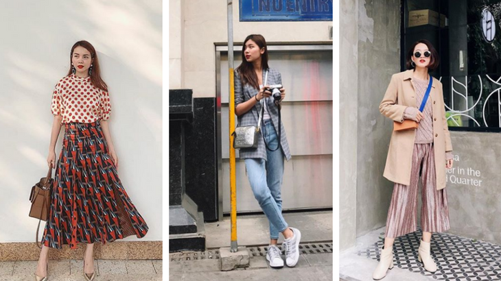 Các fashionista Việt mặc gì để nổi bật trong street style xuống phố tháng 2