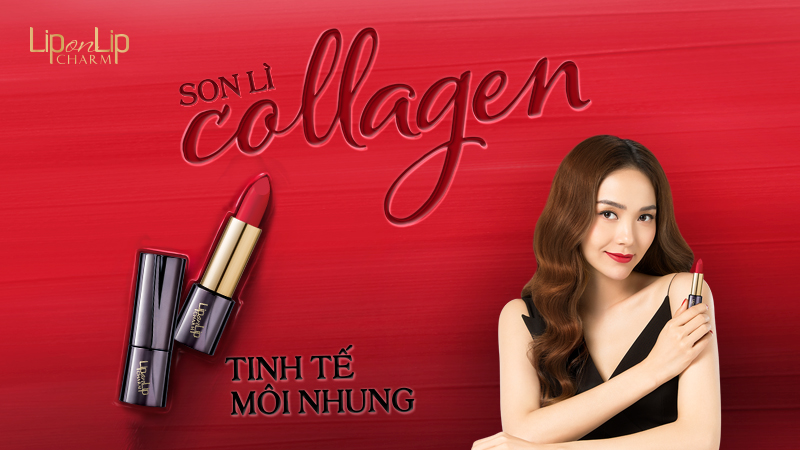 Tinh tế thanh lịch cùng son lì collagen Lip On Lip Charm