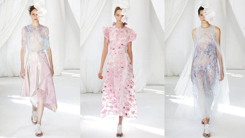 BST Delpozo Xuân – Hè 2019: Thuần khiết như những đóa tử đằng