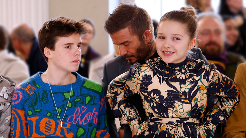 harper beckham tuần lễ thời trang london thu đông 2020