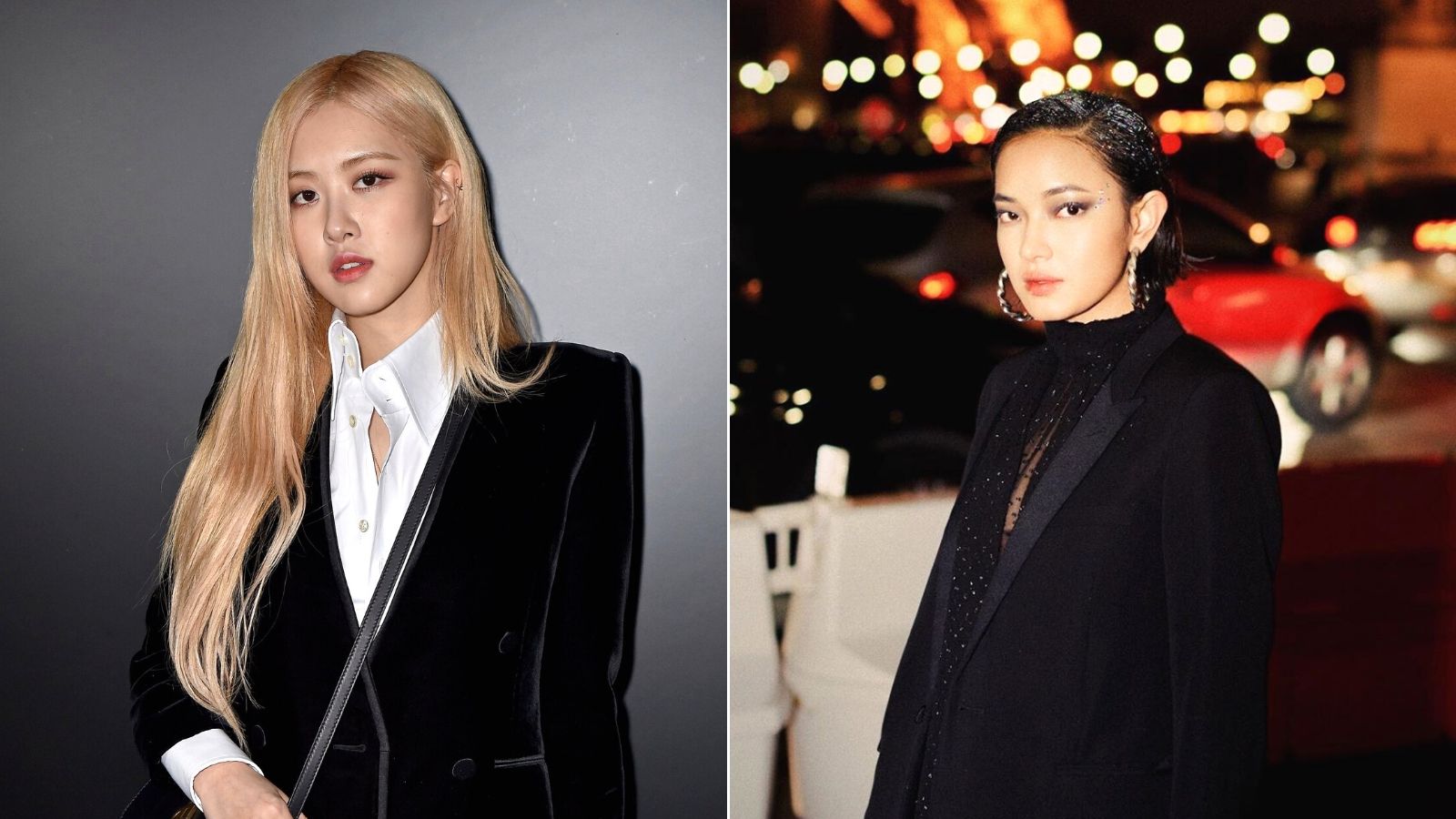 rosé châu bùi saint laurent thu đông 2020 tuần lễ thời trang paris