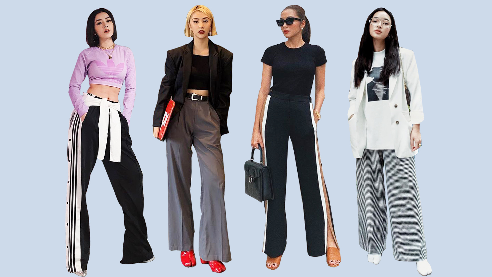 Học sao và fashionista Việt cách mặc đẹp với mọi kiểu quần ống rộng