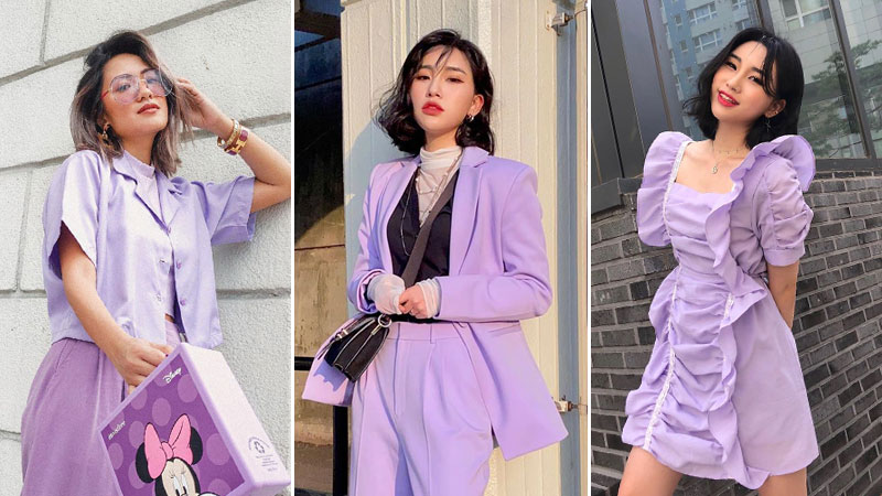 Mặc đẹp với trang phục màu tím lilac