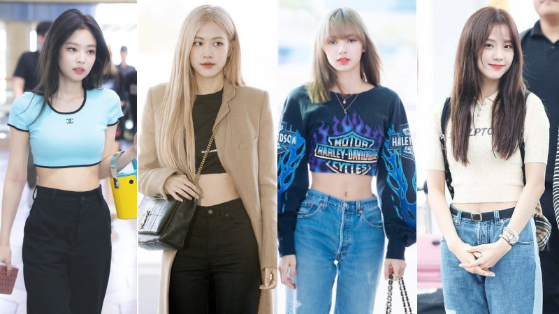 những gợi ý mặc crop top đến từ blackpink