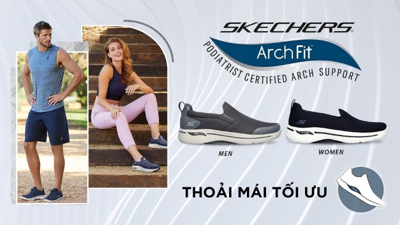 giày skechers gowalk arch fit