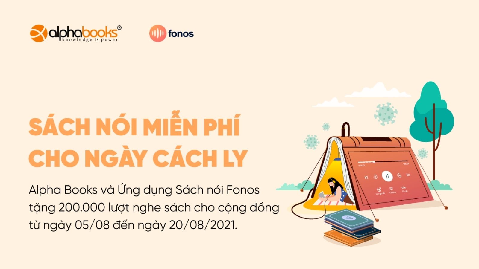 ứng dụng sách nói miễn phí cho ngày cách ly