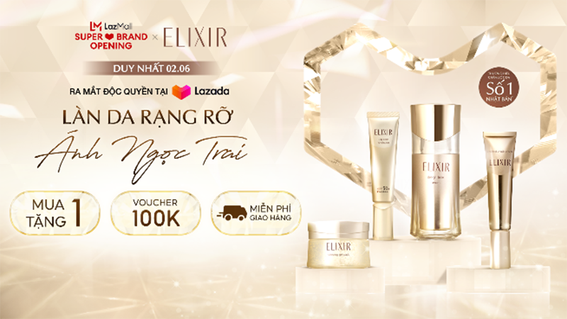 ELIXIR khai trương gian hàng trên Lazada vào ngày 02/06/2022