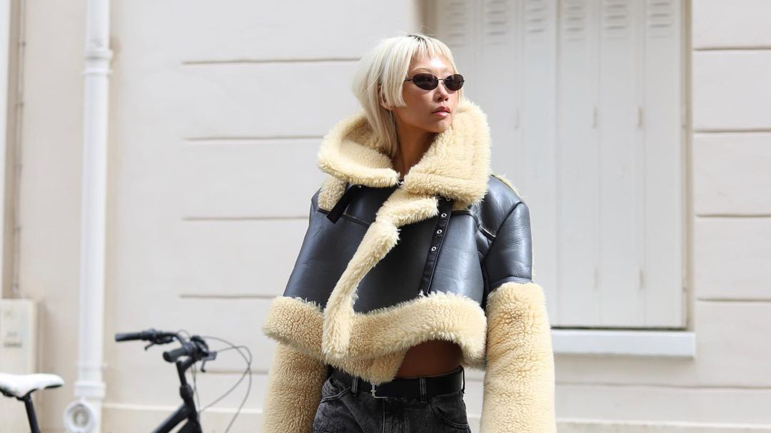 áo khoác lông cừu shearling đẹp