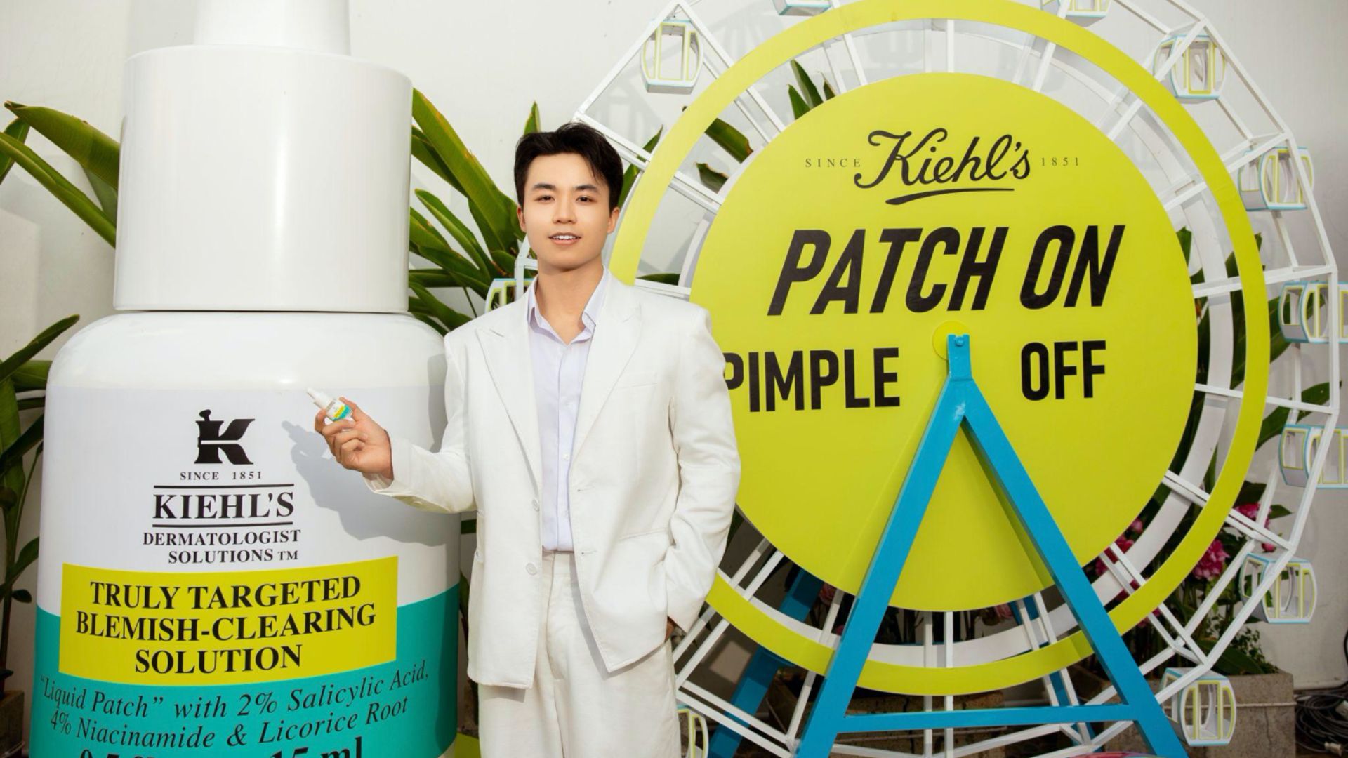 Lương Đỗ ở sự kiện của Kiehl's.