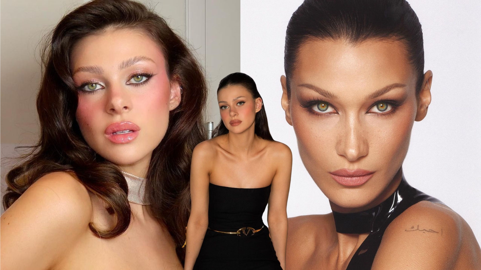 chân mày - Bella Hadid và Nicola Peltz chân mày mỏng