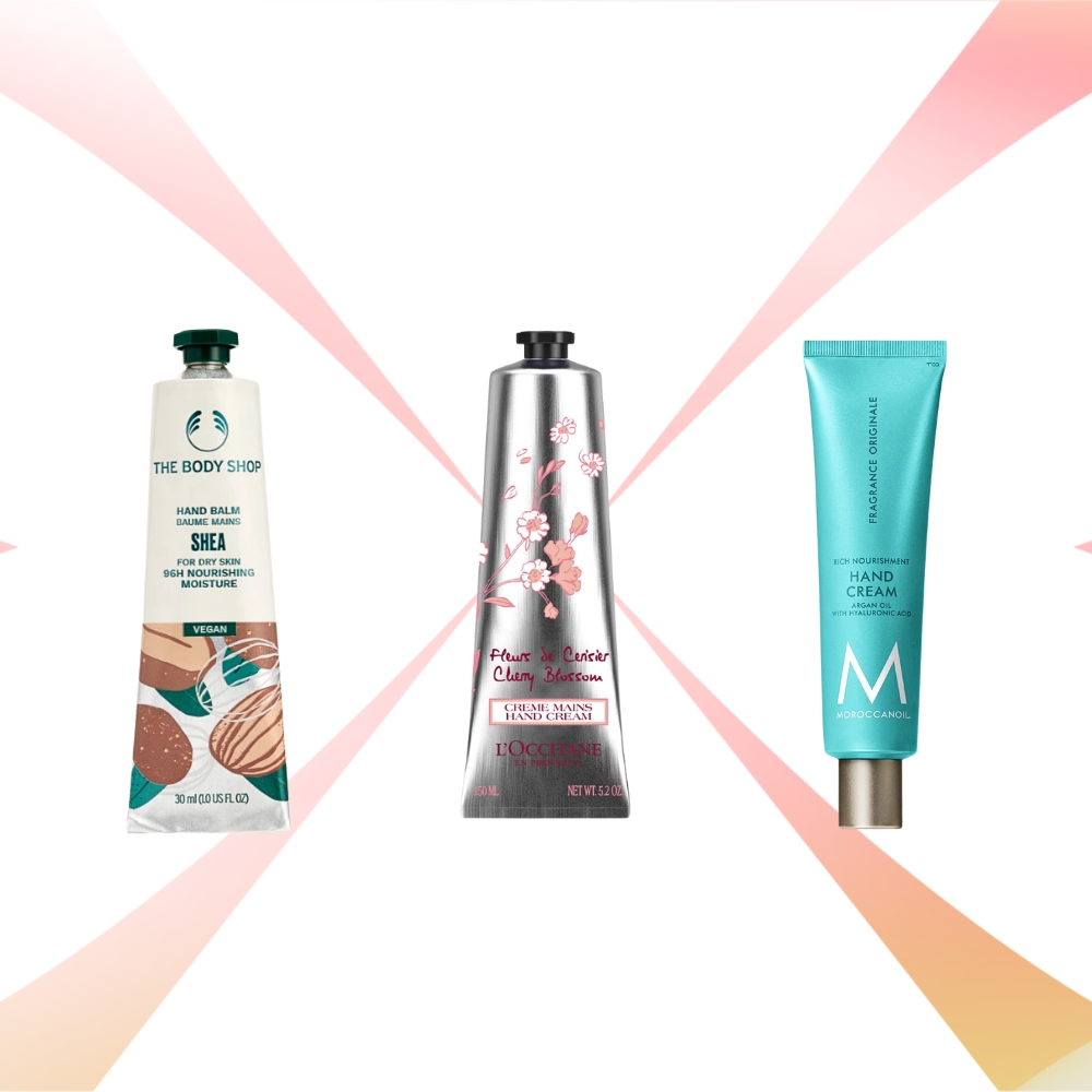 3 loại kem dưỡng tay đến từ thương hiệu The Body Shop, L'Occitane và Moroccanoil®