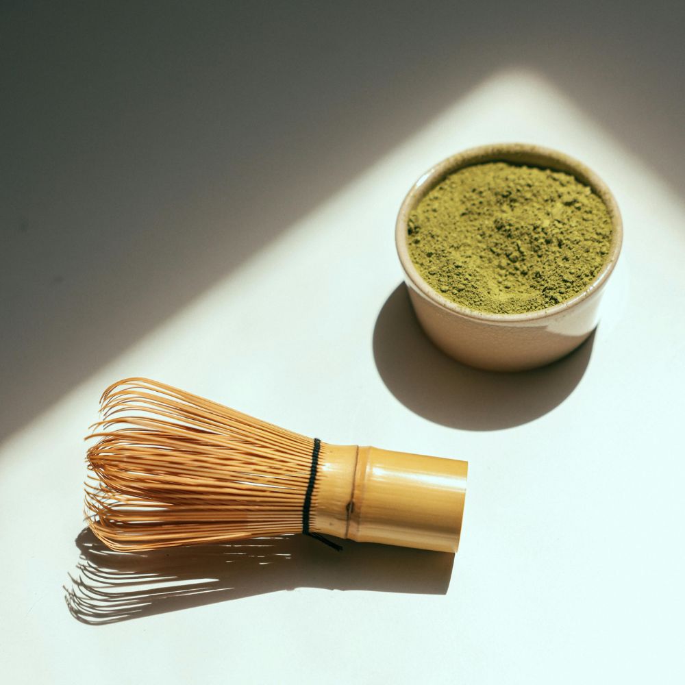 chén bột Matcha