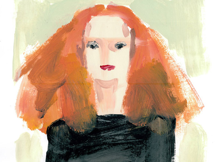 Grace-Coddington-Painting-by-Donald-Robertson-2 | ELLE