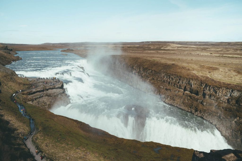 thác nước ở Iceland 1