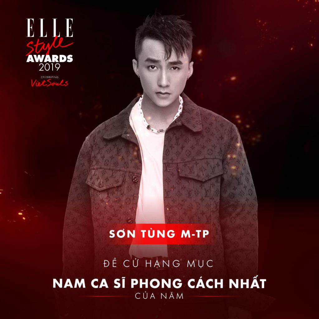 Sơn Tùng M-TP hạng mục nam ca sĩ phong cách nhất ELLE Style Awards 2019