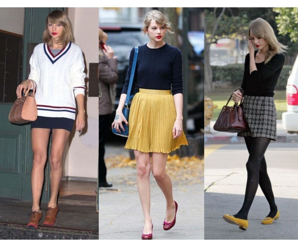 Tổng hợp phong cách Preppy của Taylor Swift.