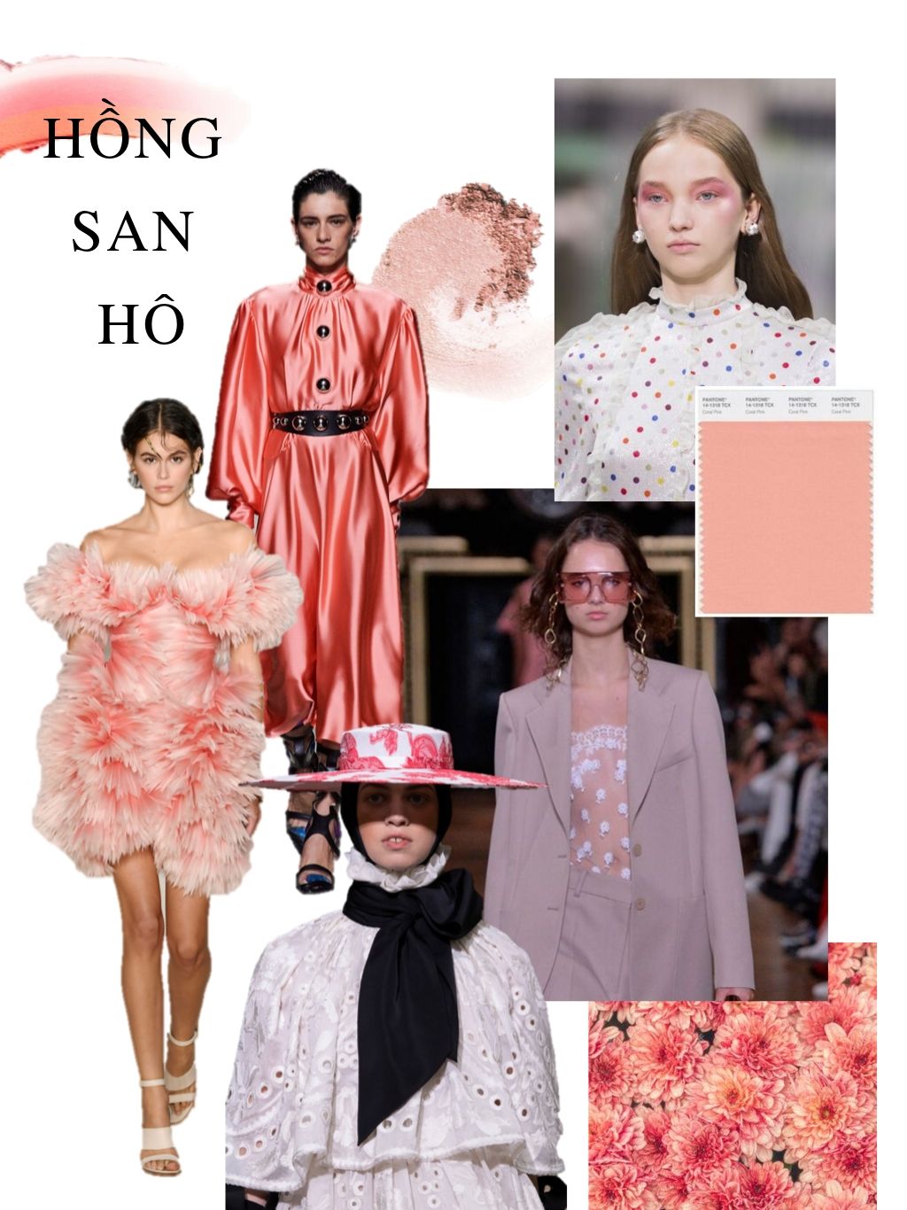 thời trang cung hoàng đạo hồng san hô coral pink