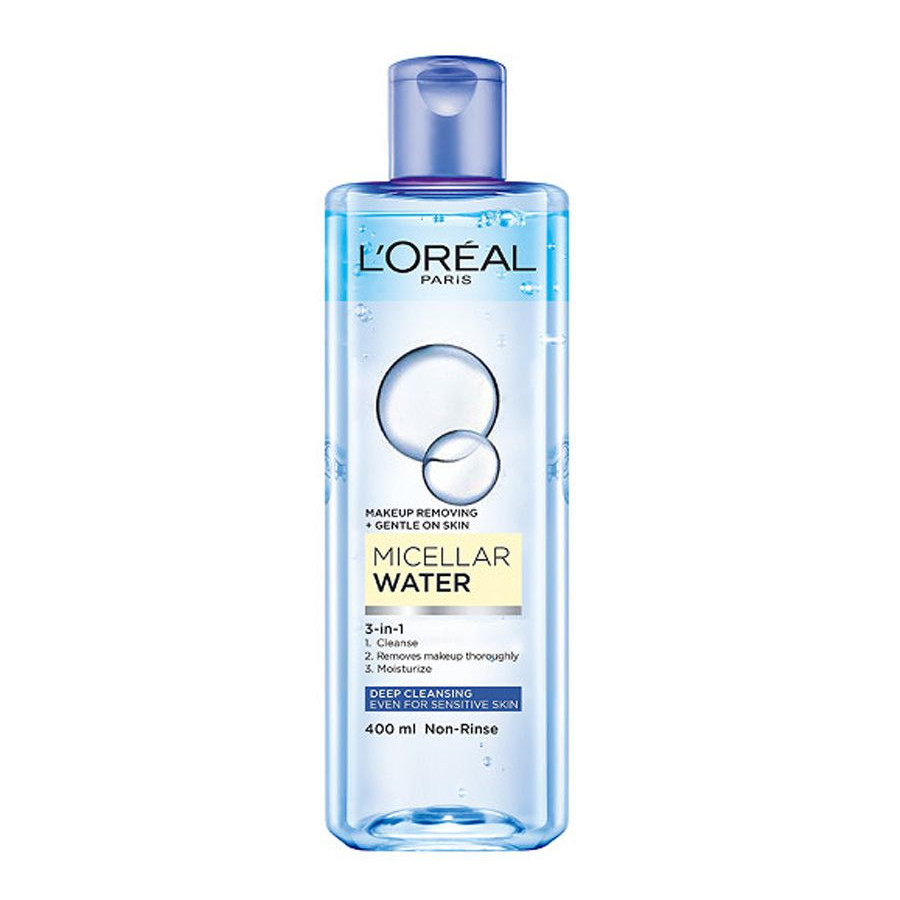 Chăm sóc da ngày Tết-Nước tẩy trang 3-in-1 L'Oreal Paris Micellar.