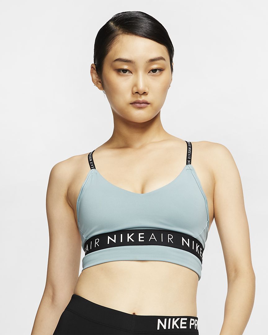 Áo bra thể thao Nike màu xanh da trời dành cho tập Yoga