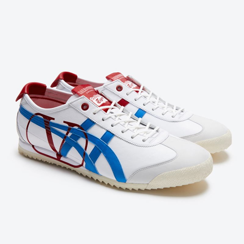 Giày thể thao Onitsuka Tiger x Valentino xanh đỏ