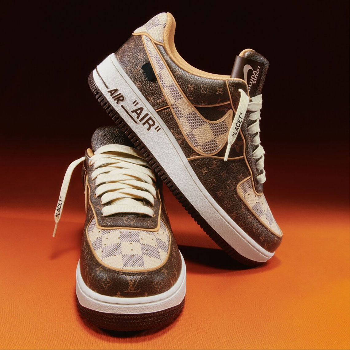 Giày Nike Air Force 1 Low x Louis Vuitton Monogram Brown Bản Vali Like  Auth  Xả Lỗ  Shop giày Replica