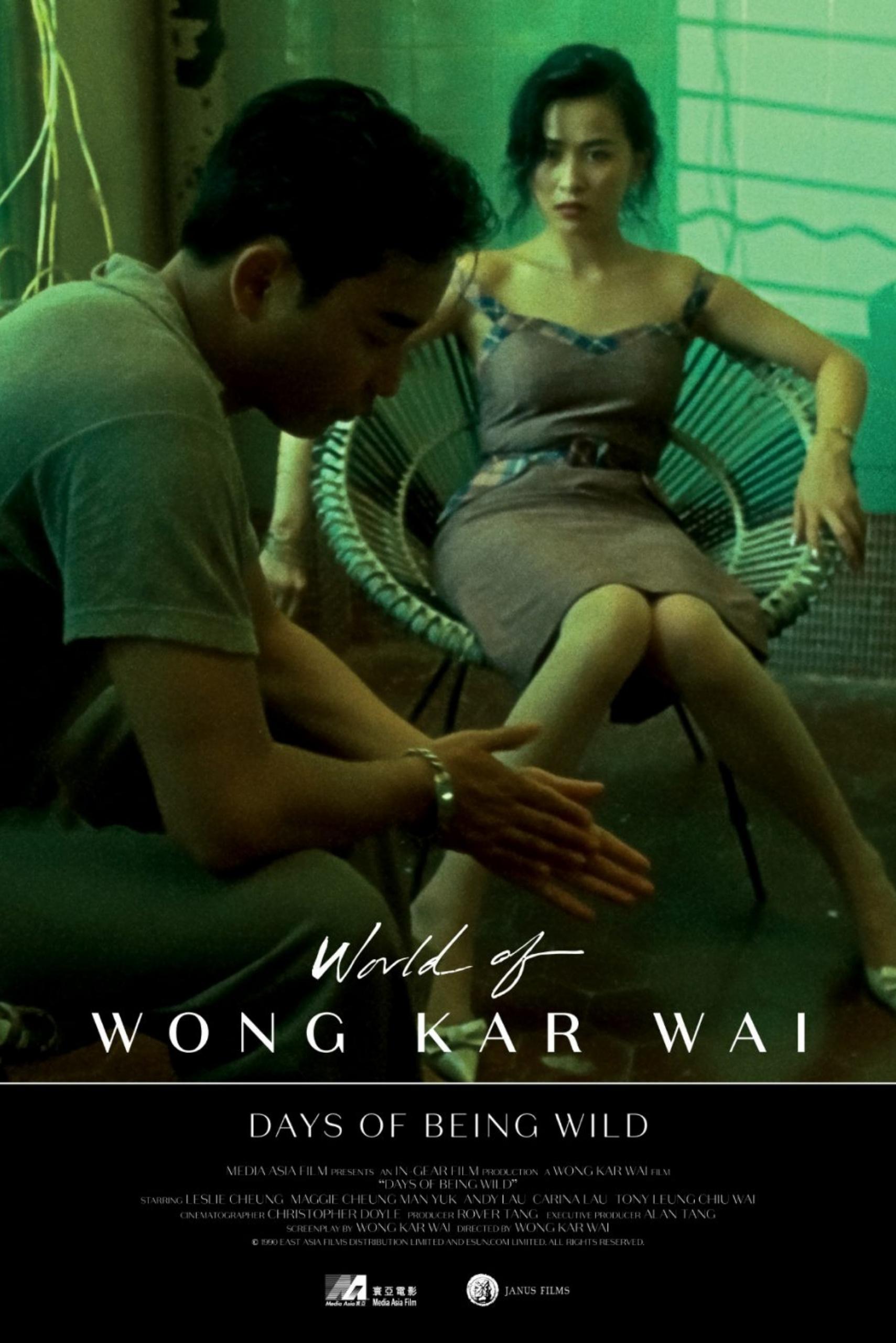 poster phim Hồng Kông Days of Being Wild do Vương Gia Vệ làm đạo diễn 