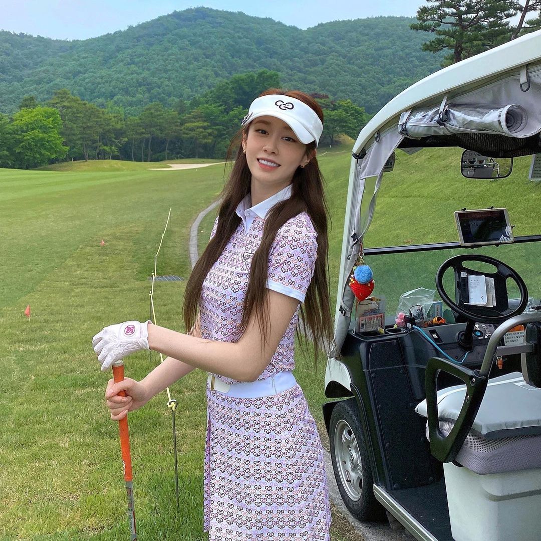 thời trang sân golf sao Hàn
