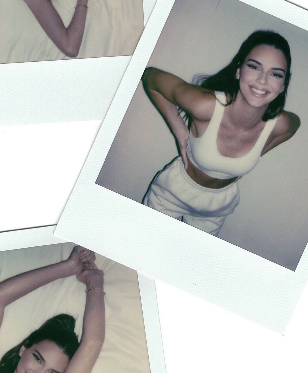 kendall jenner chụp ảnh bằng polaroid trên instagram feed