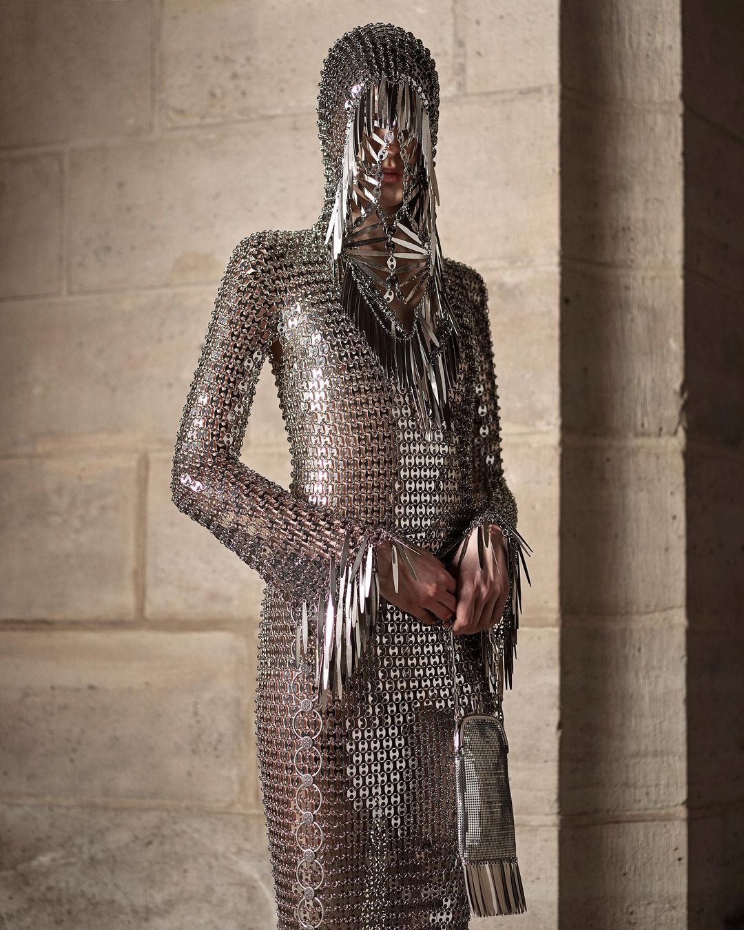 rabanne silver chainmail