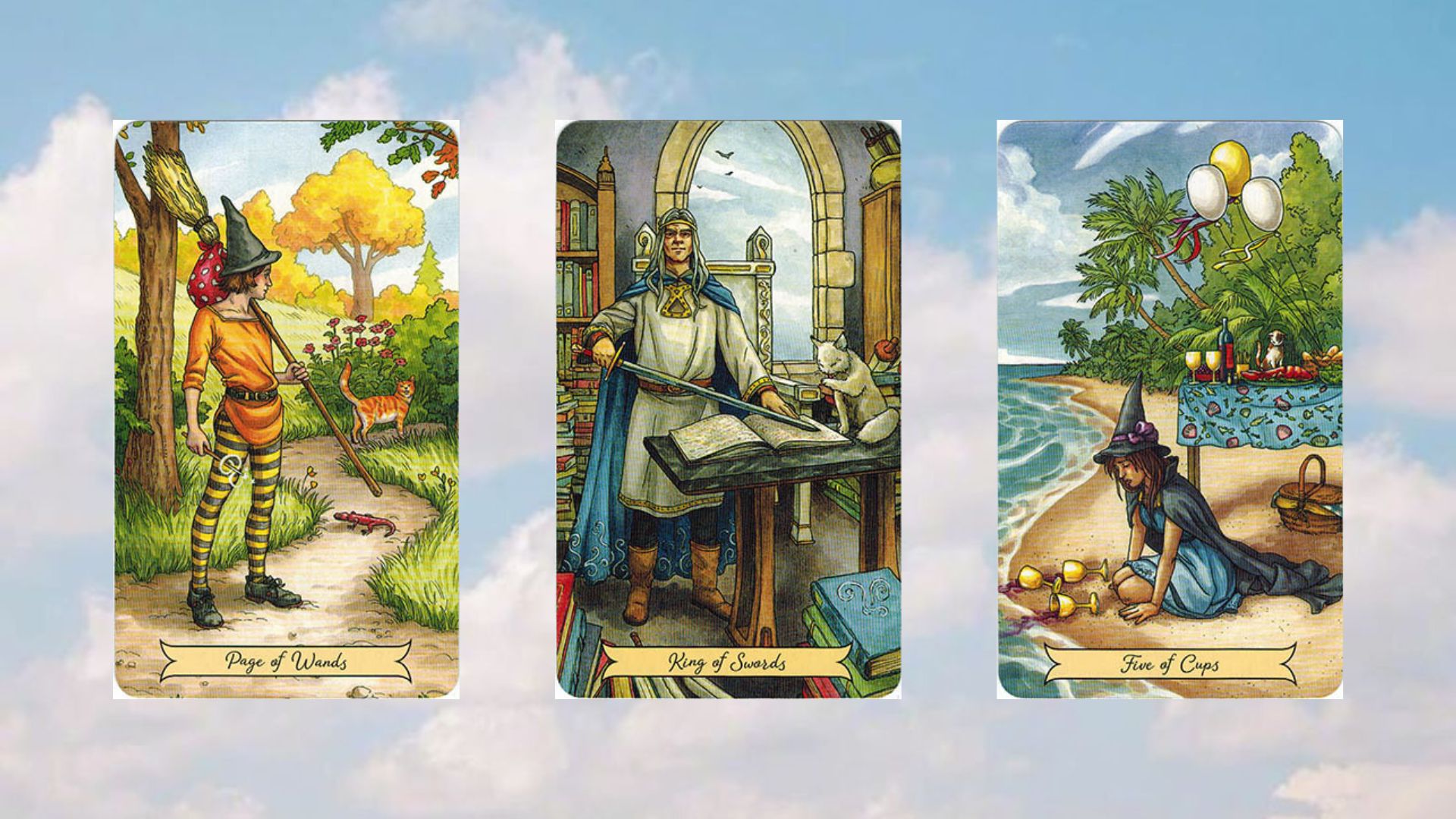 tụ 2 page od wands king of swords five of cups