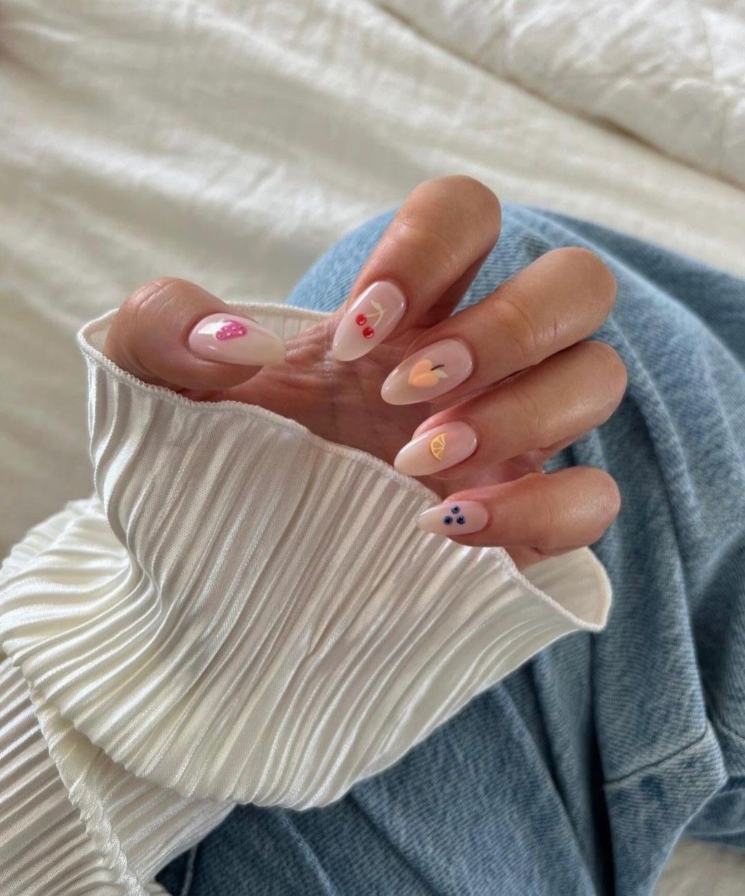 nail đẹp vẽ hình trái cây