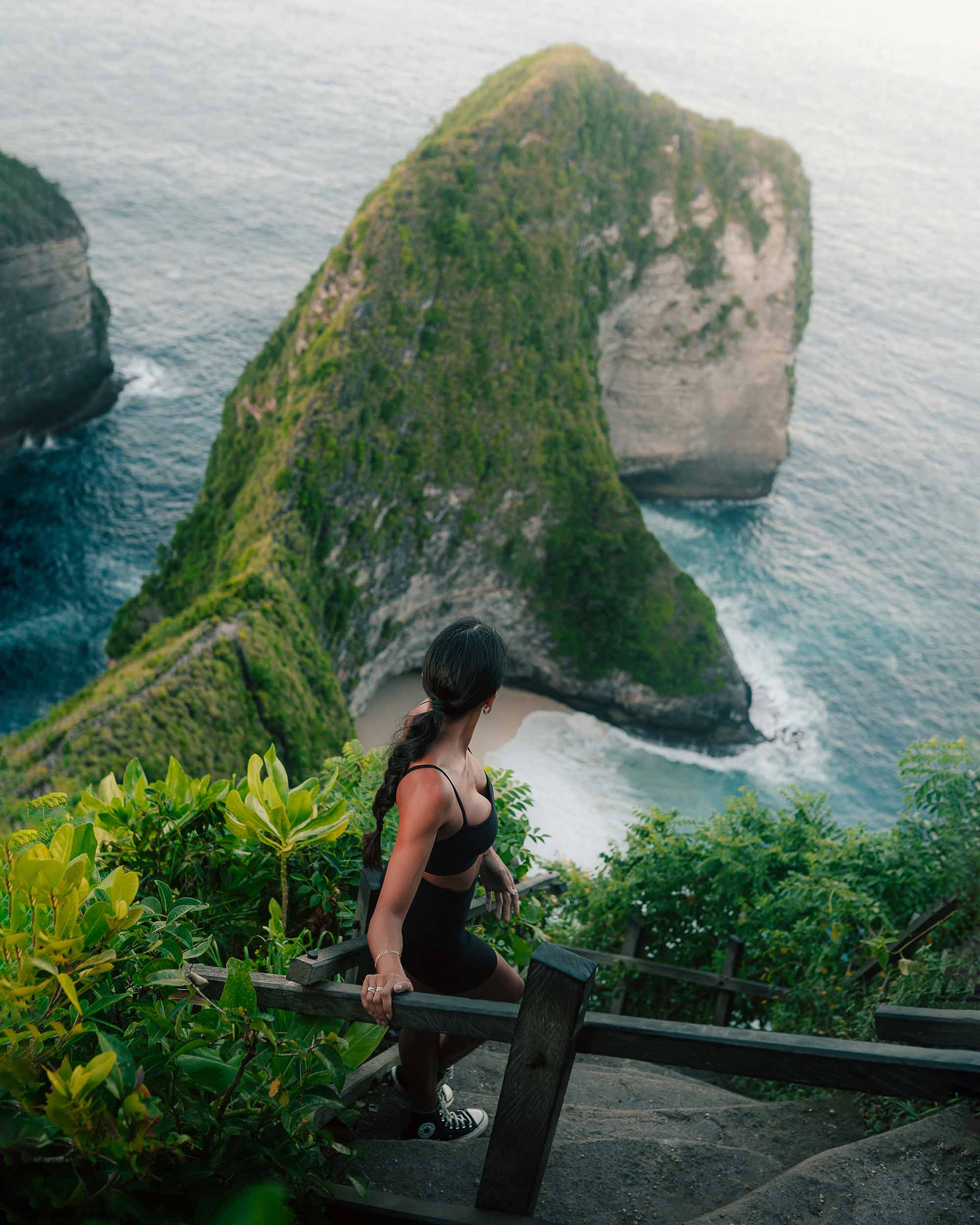 cô gái du lịch tự túc ở bali