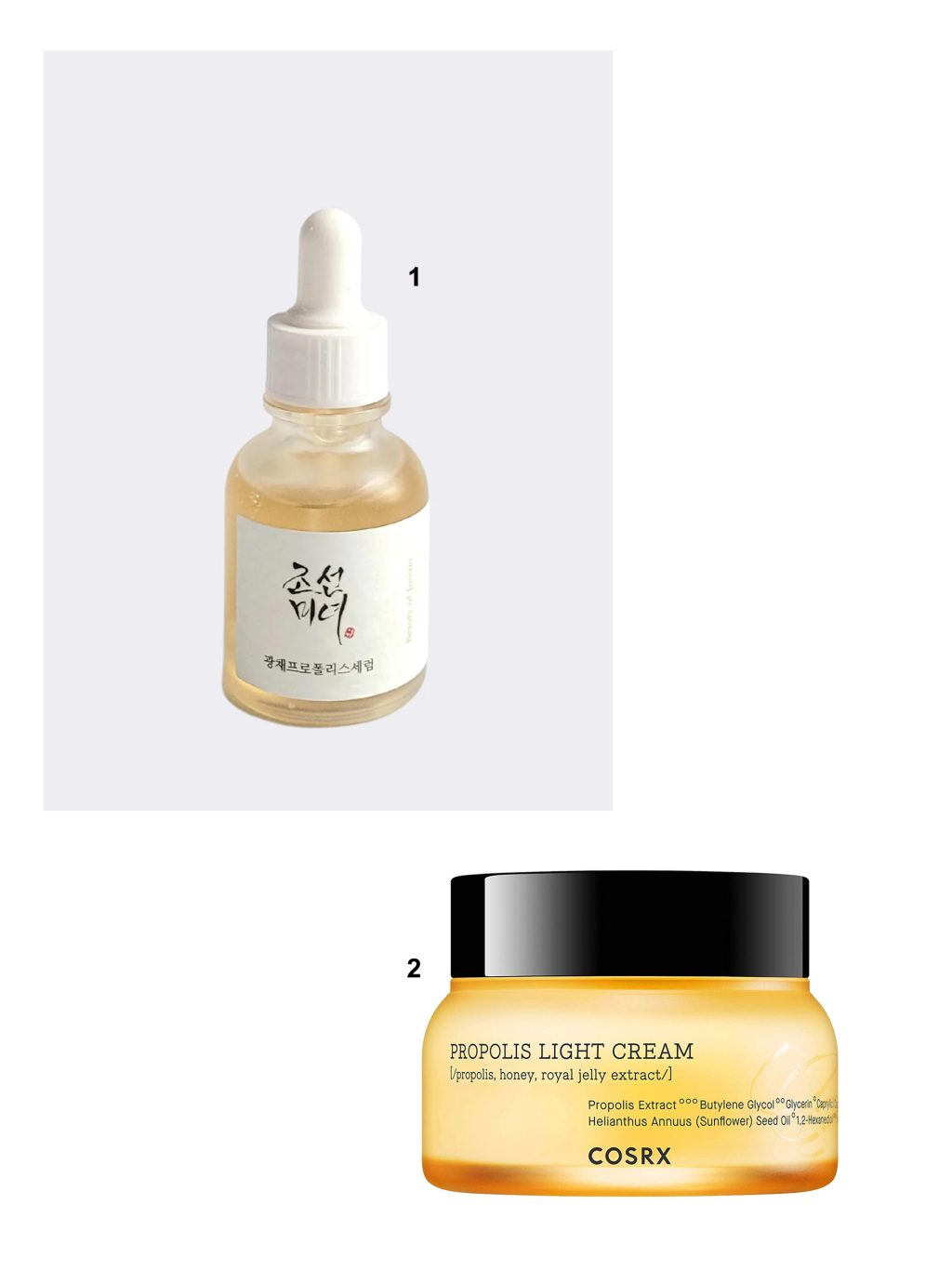 serum và kem dưỡng từ mật ong