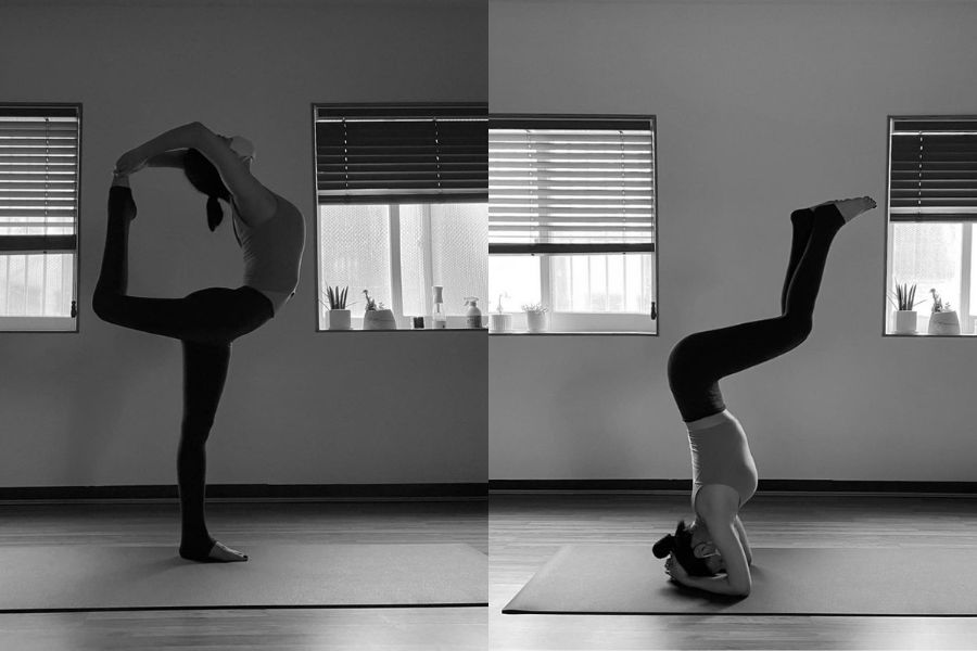 Go Min Si tập yoga