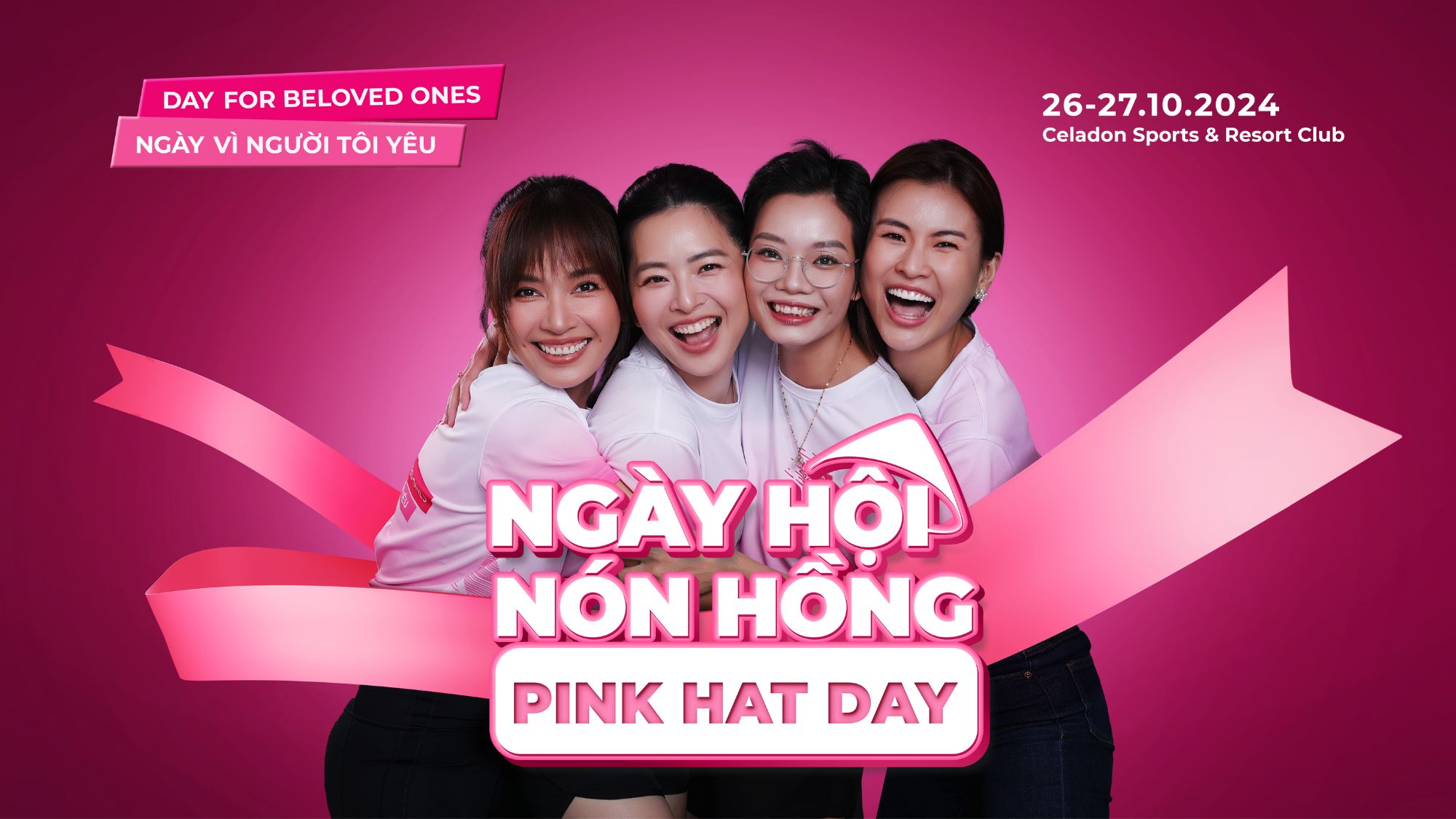 ngày hội nón hồng 2024 ủng hộ bệnh nhân ung thư vú