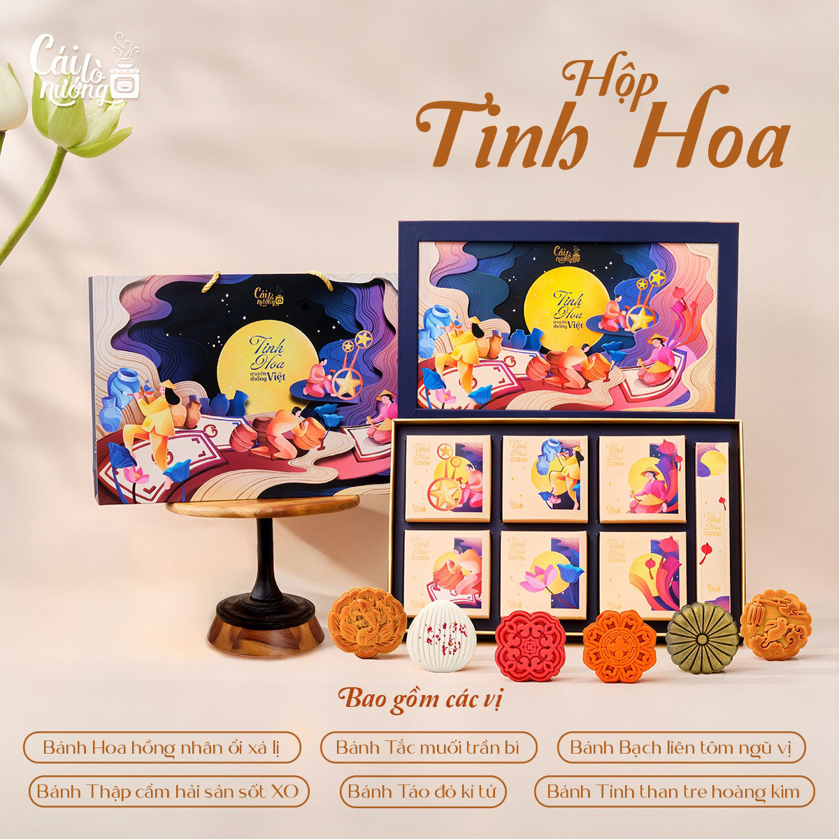 hộp bánh trung thu tinh hoa