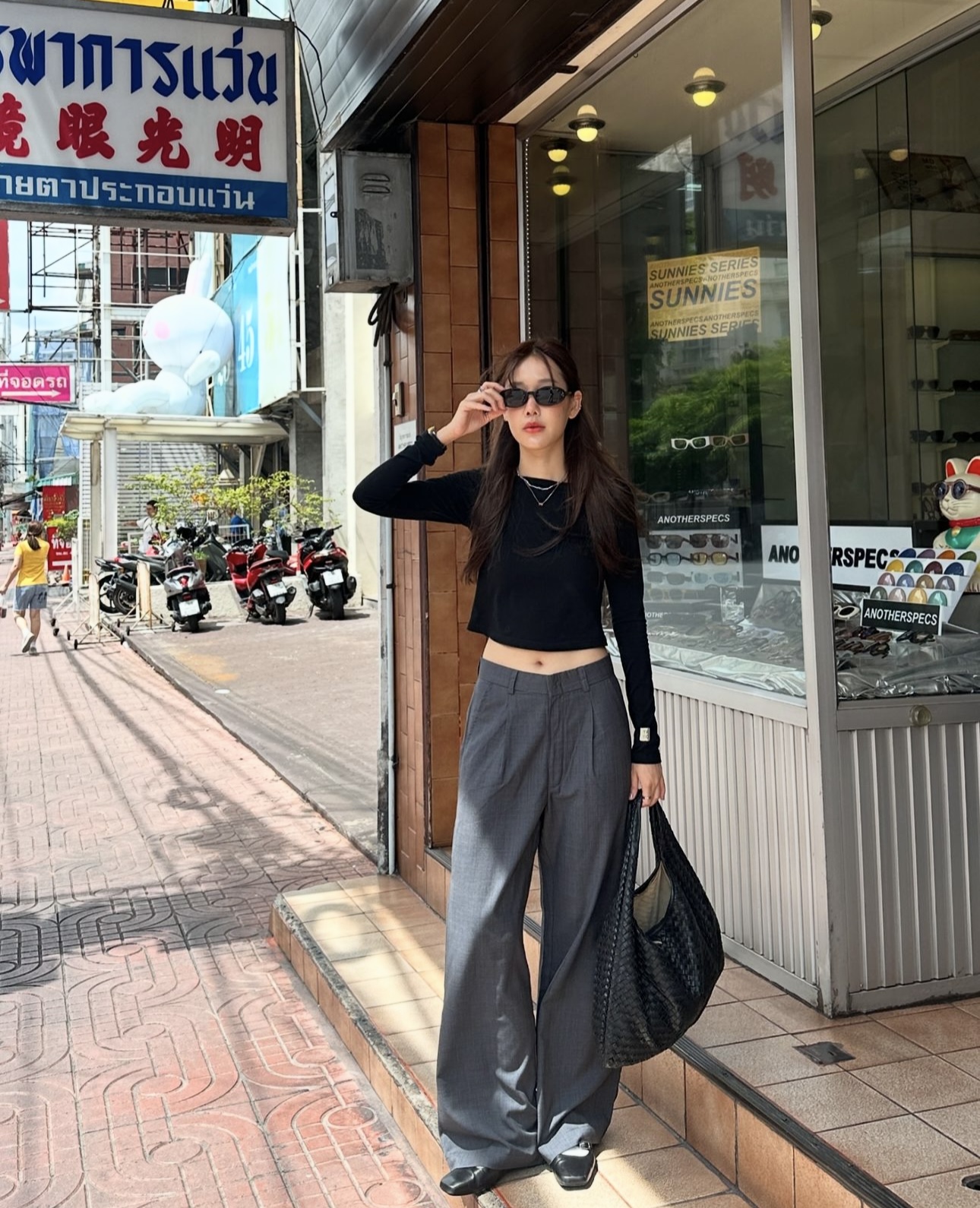 áo tay dài crop top