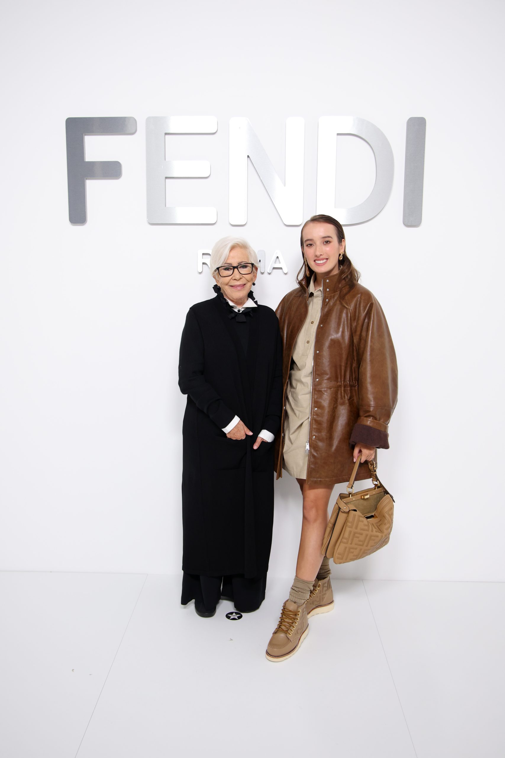 Anna Fendi and Leonetta Luciano Fendi